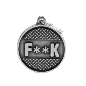 Placa Bronx Circulo Grande “F**K” Plataforma
