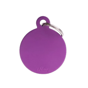 Placa Basic Aluminio Circulo Grande Aluminio Morado