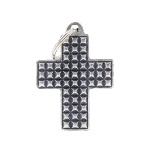 Placa Bronx Cruz L Plata Tachones