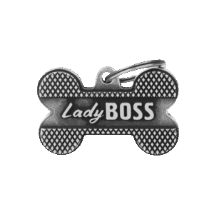 Placa Bronx Hueso L Plata LADY BOSS