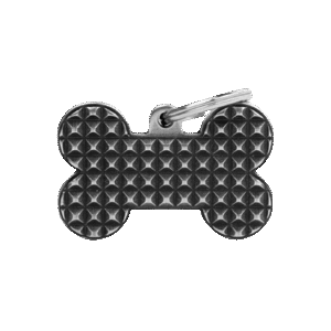 Placa Bronx Hueso L Plata Tachones