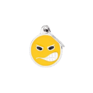 Placa Charms Emoticon Angry