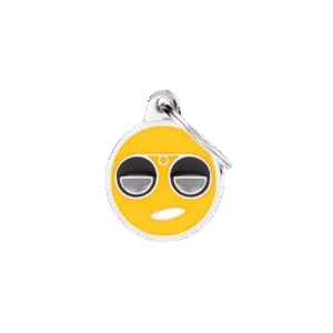 Placa Charms Emoticon Cool