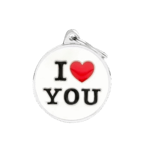 Placa Charms Grande I LOVE YOU