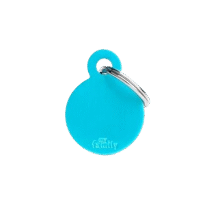 Placa Basic Aluminio Circulo Pequeño Aluminio Celeste