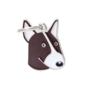 Placa Friends Bull Terrier Blanco y Marrón