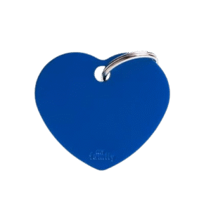 Placa Basic Aluminio Corazon Grande Aluminio Azul