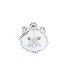 Placa Friends Gato Persa Blanco