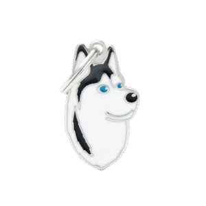 Placa Friends Husky Blanco y Negro