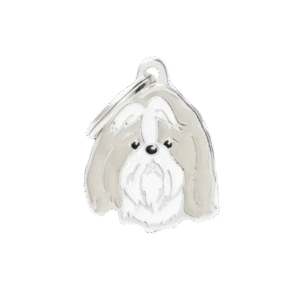 Placa Friends Nuevo Shih Tzu Gris