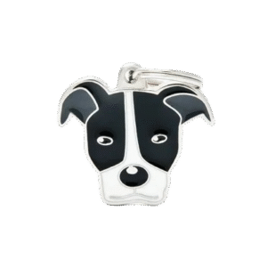 Placa Friends Pitbull Negro y Blanco