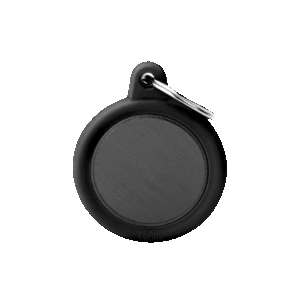 Placa Hushtag Aluminio Círculo Negro Goma Negra