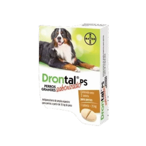 Febantel 525 mg + Pamoato de pirantel 504 mg + Praziquantel 175 mg + Excipientes c.s.p. 1 tableta