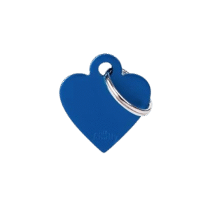 Placa Basic Aluminio Corazon Pequeño Aluminio Azul