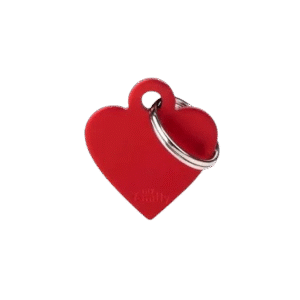 Placa Basic Aluminio Corazon Pequeño Aluminio Rojo