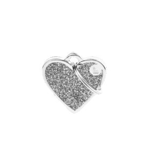 Placa Shine Corazon Pequeño Gris con Pupurina Nuevo
