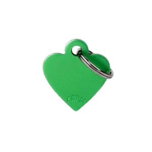 Placa Basic Aluminio Corazon Grande Aluminio Verde