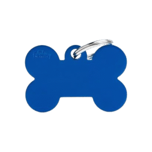 Placa Basic Aluminio Hueso Grande Aluminio Azul