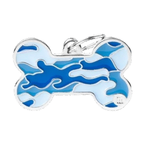Placa Style Hueso XL Camuflaje Azul