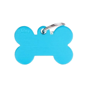 Placa Basic Aluminio Hueso Grande Aluminio Celeste