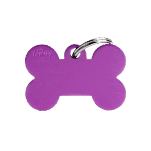 Placa Basic Aluminio Hueso Grande Aluminio Morado