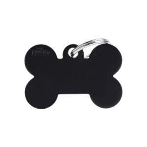 Placa Basic Aluminio Hueso Grande Aluminio Negro