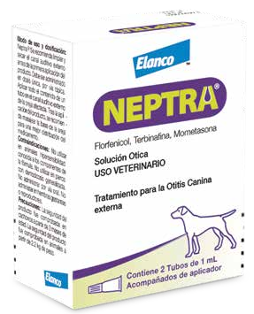 Una dosis (1 ml) contiene 16,6 mg de florfenicol, 16,6 mg de clorhidrato de terbinafina, y 2,2 mg de furoato de mometasona como principios activos. Excipientes: 1ml.