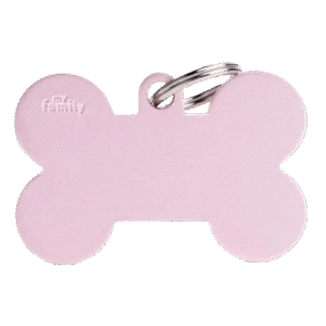 Placa Basic Aluminio Hueso Grande Aluminio Rosa