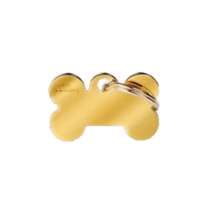 Placa Basic Gold Hueso Pequeño Latón