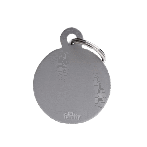 Placa Basic Aluminio Circulo Grande Aluminio Gris