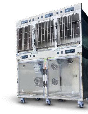 Jaula para Cuidados Intensivos con Luz Infrarroja 4 y 5 Módulos