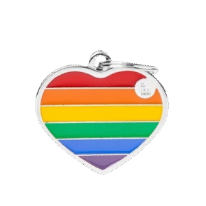 Placa Arcoiris Corazon L