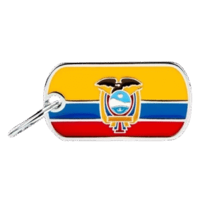 Placa Bandera Ecuador