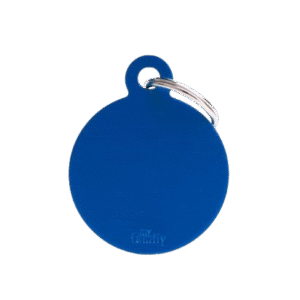 Placa Basic Aluminio Circulo Grande Aluminio Azul